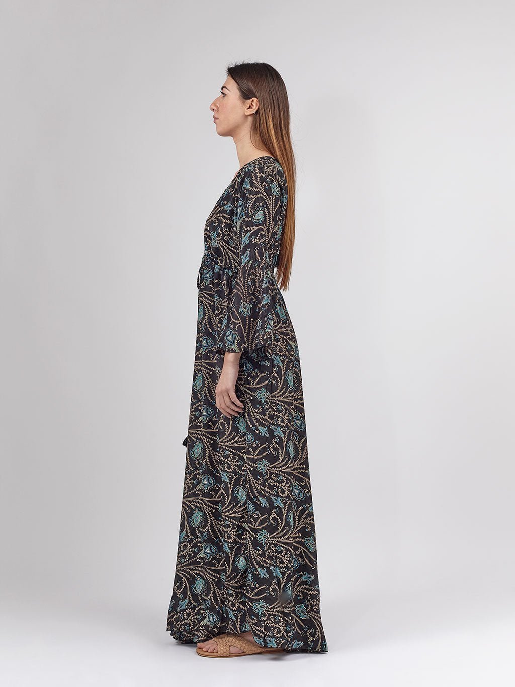 Vestito Giusy Seta - nero - Bijondo