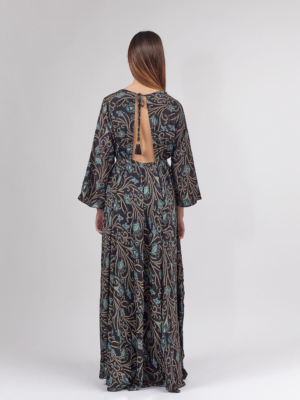 Vestito Giusy Seta - nero - Bijondo