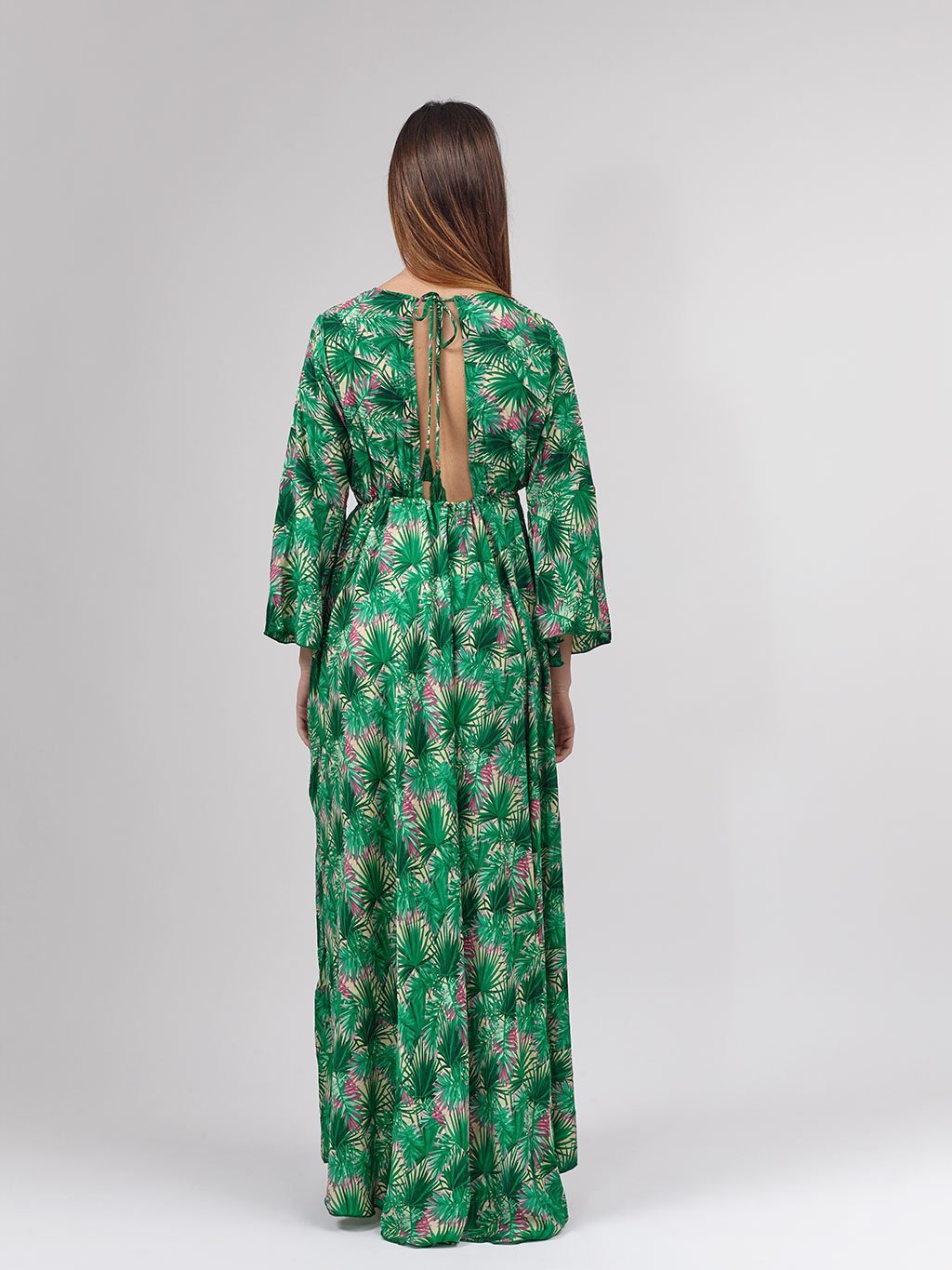 Vestito Giusy Seta - verde - Bijondo