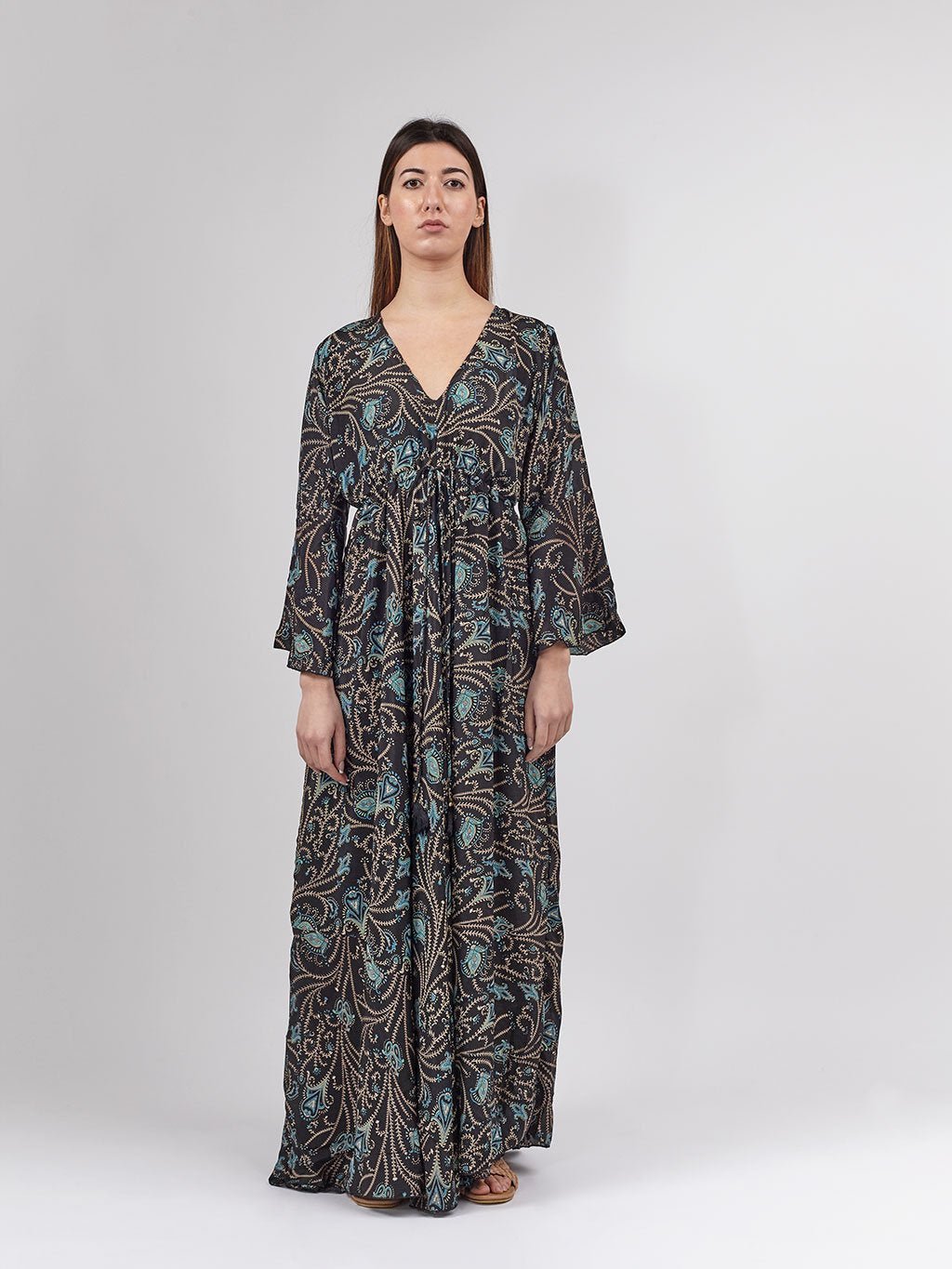 Vestito Giusy Seta - nero - Bijondo