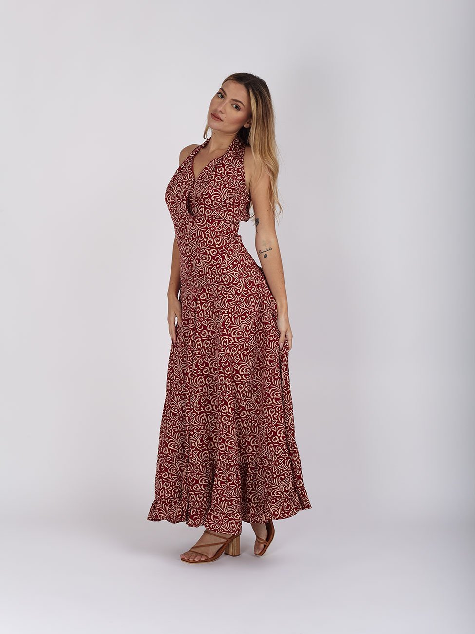 Vestito Hollywood Viscosa - bordeaux - Bijondo