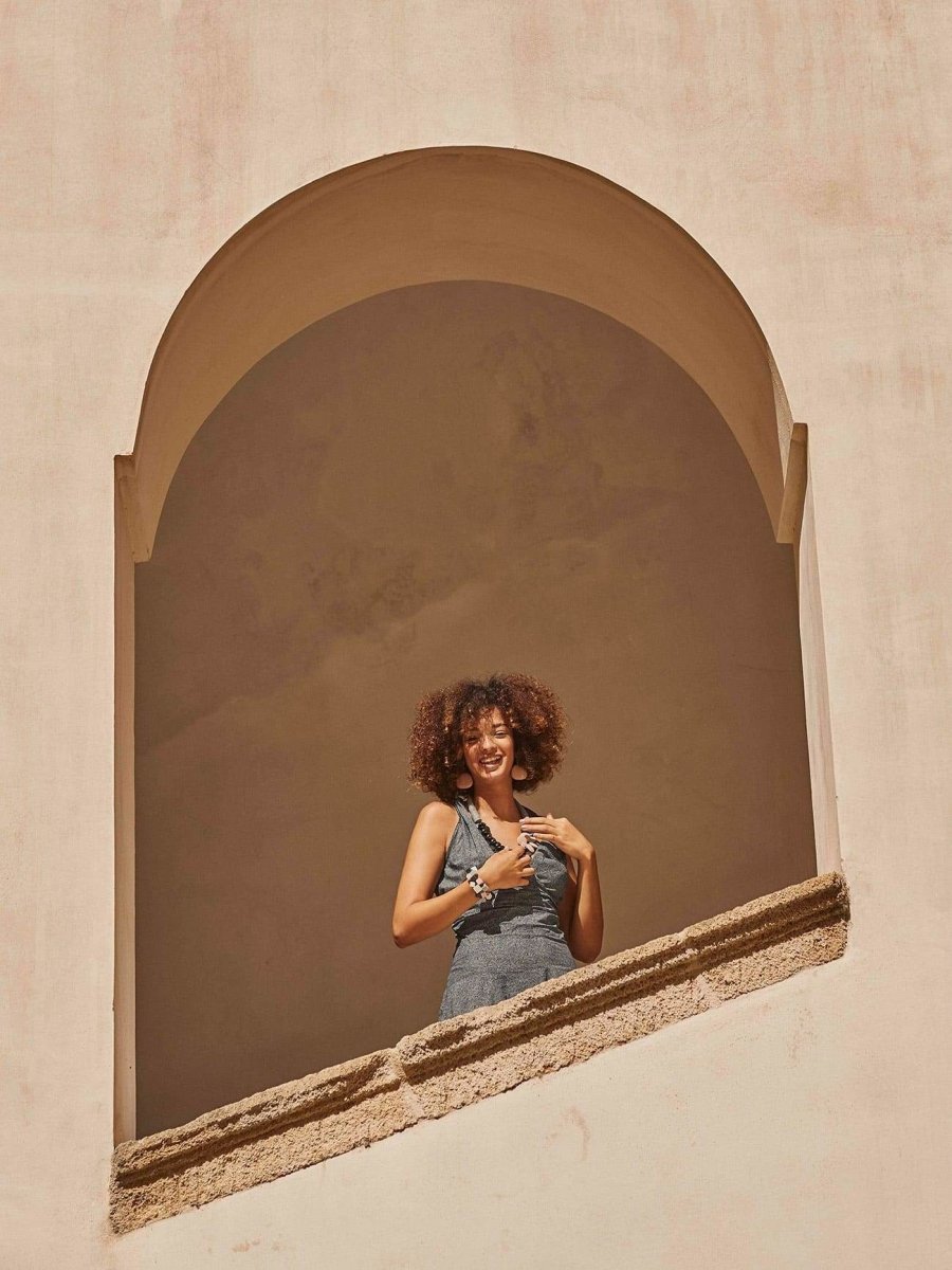 Vestito Hollywood cotone - viola - Bijondo