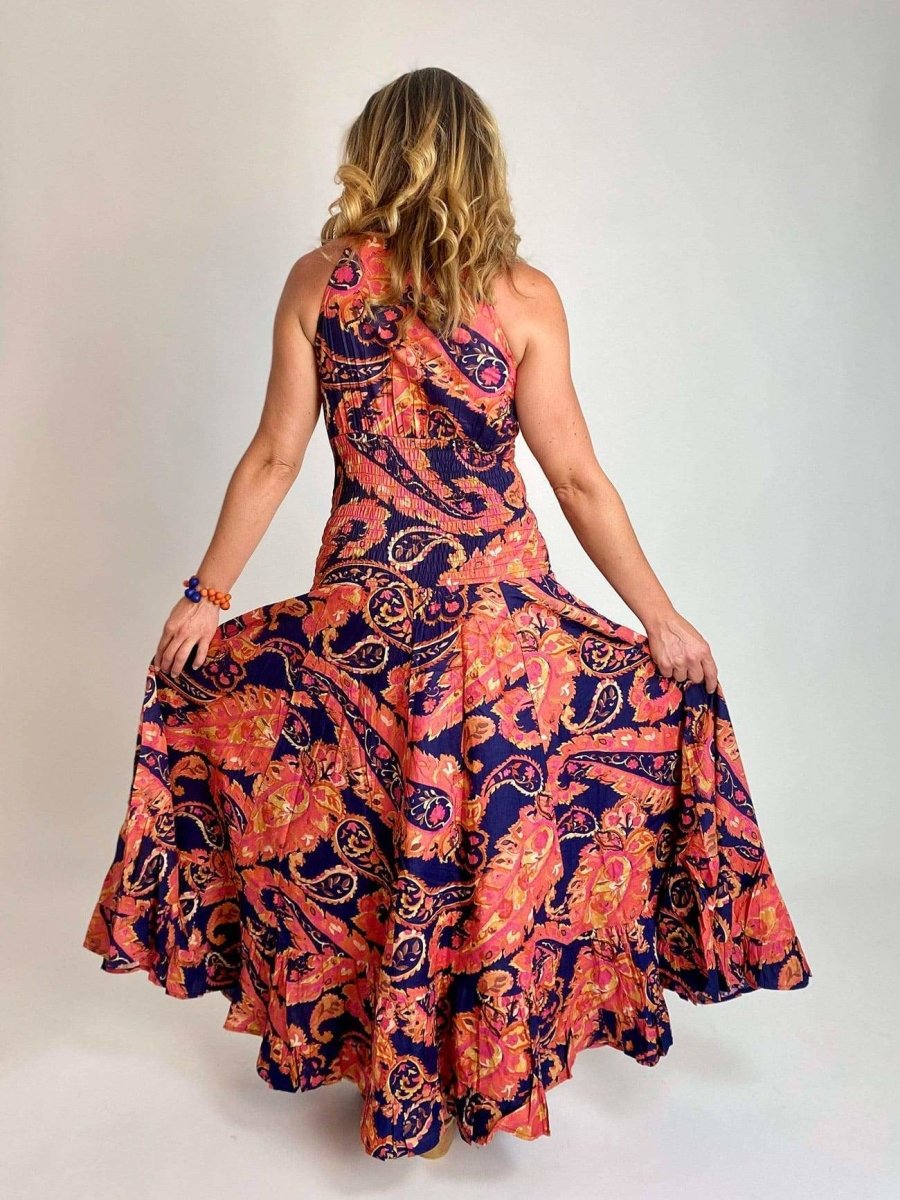 Vestito Hollywood cotone - arancione - Bijondo