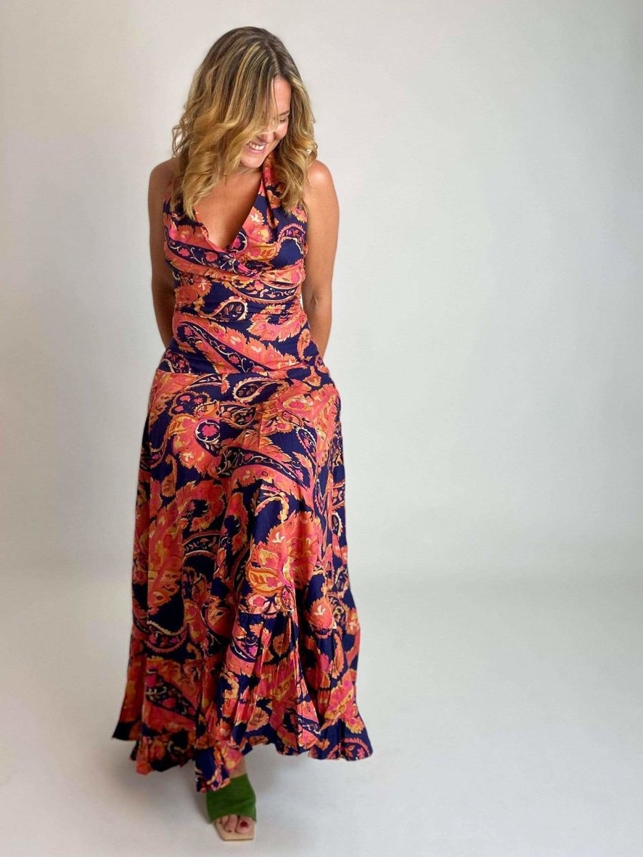 Vestito Hollywood cotone - arancione - Bijondo