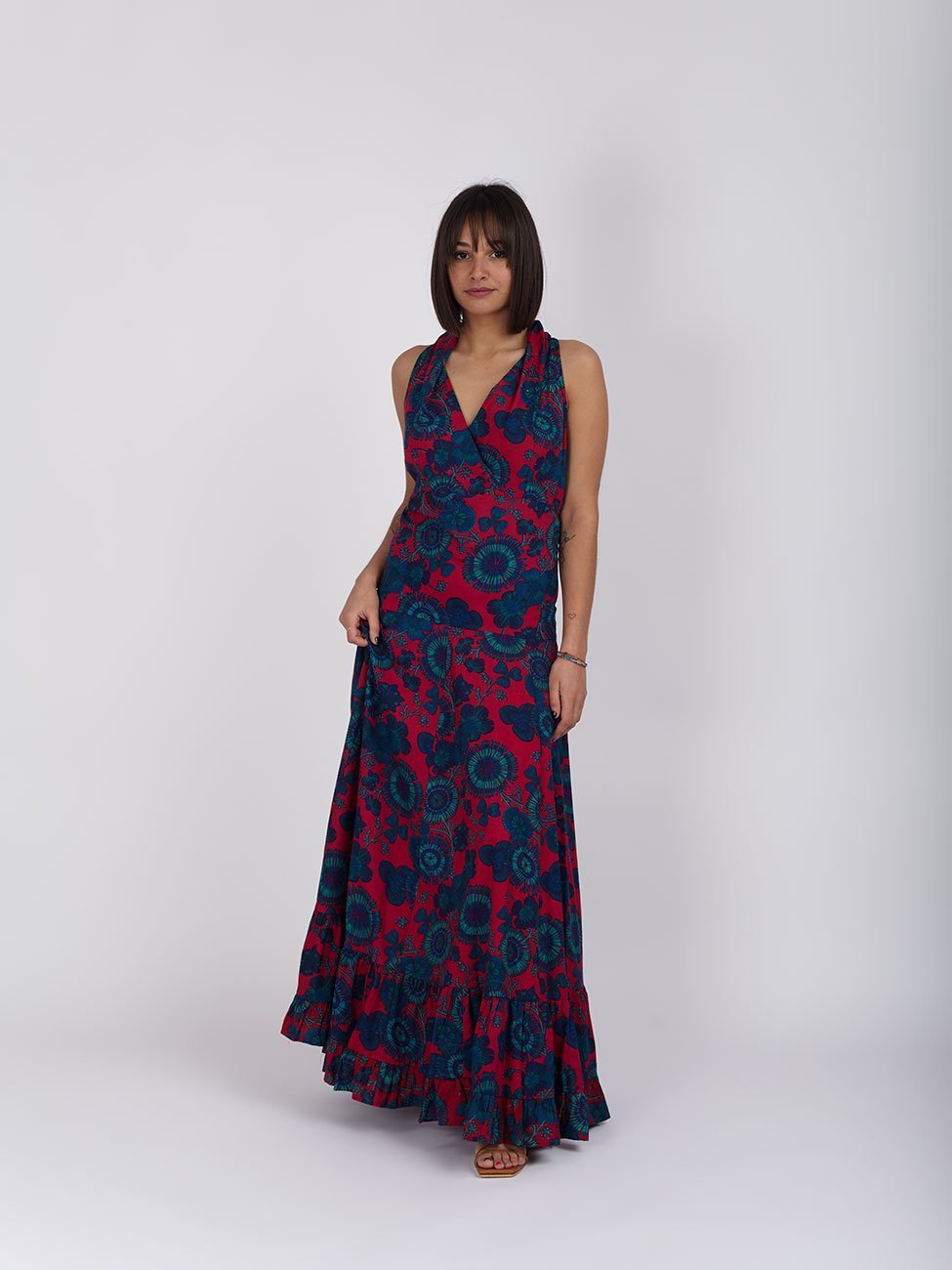 Vestito Hollywood cotone - fucsia - Bijondo