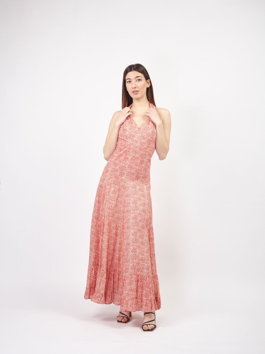 Vestito Hollywood cotone - rosso - Bijondo