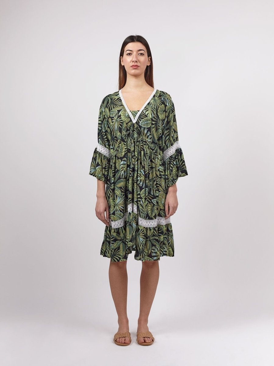 Vestito Indha - verde scuro - Bijondo