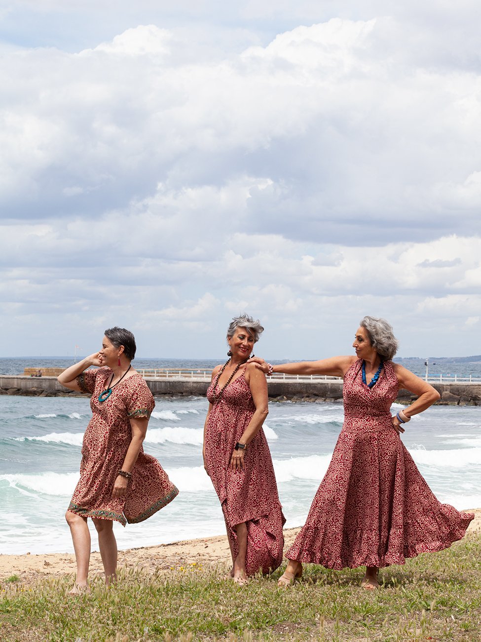 Vestito Seta Isabel - bordeaux - Bijondo