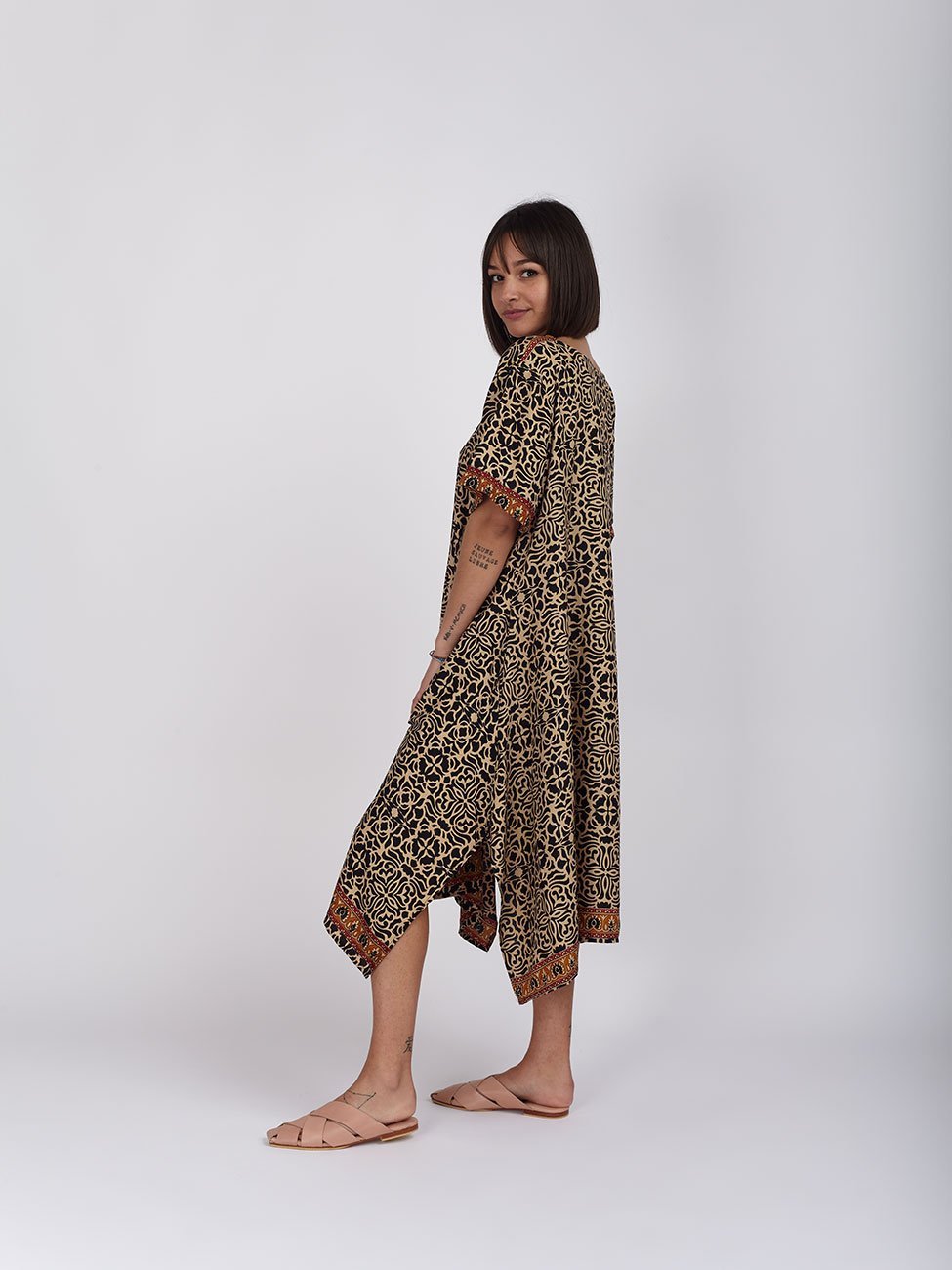 Vestito Seta Isabel - rosso - Bijondo