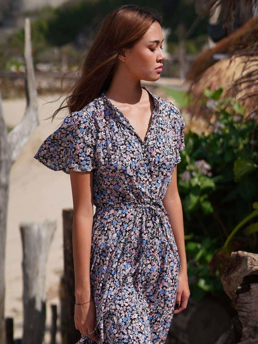 Vestito Jazz midi - celeste - Bijondo