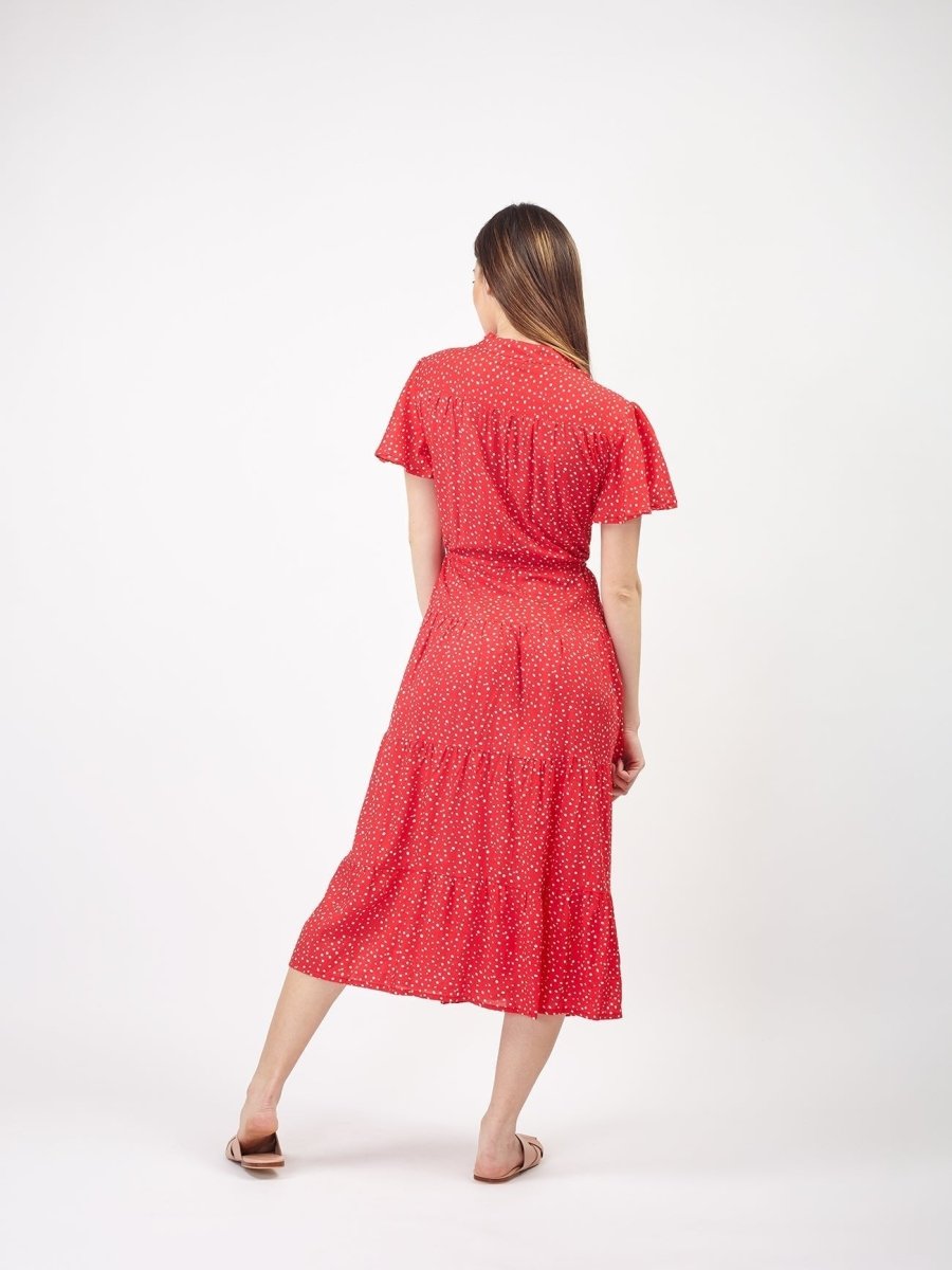 Vestito Jazz midi - rosso - Bijondo