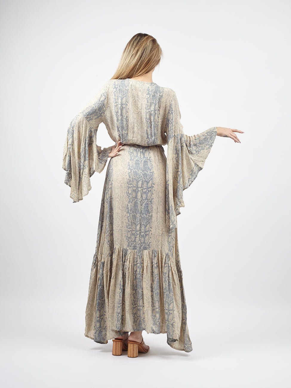 Vestito Kimono Megan Wrap - rosa - Bijondo