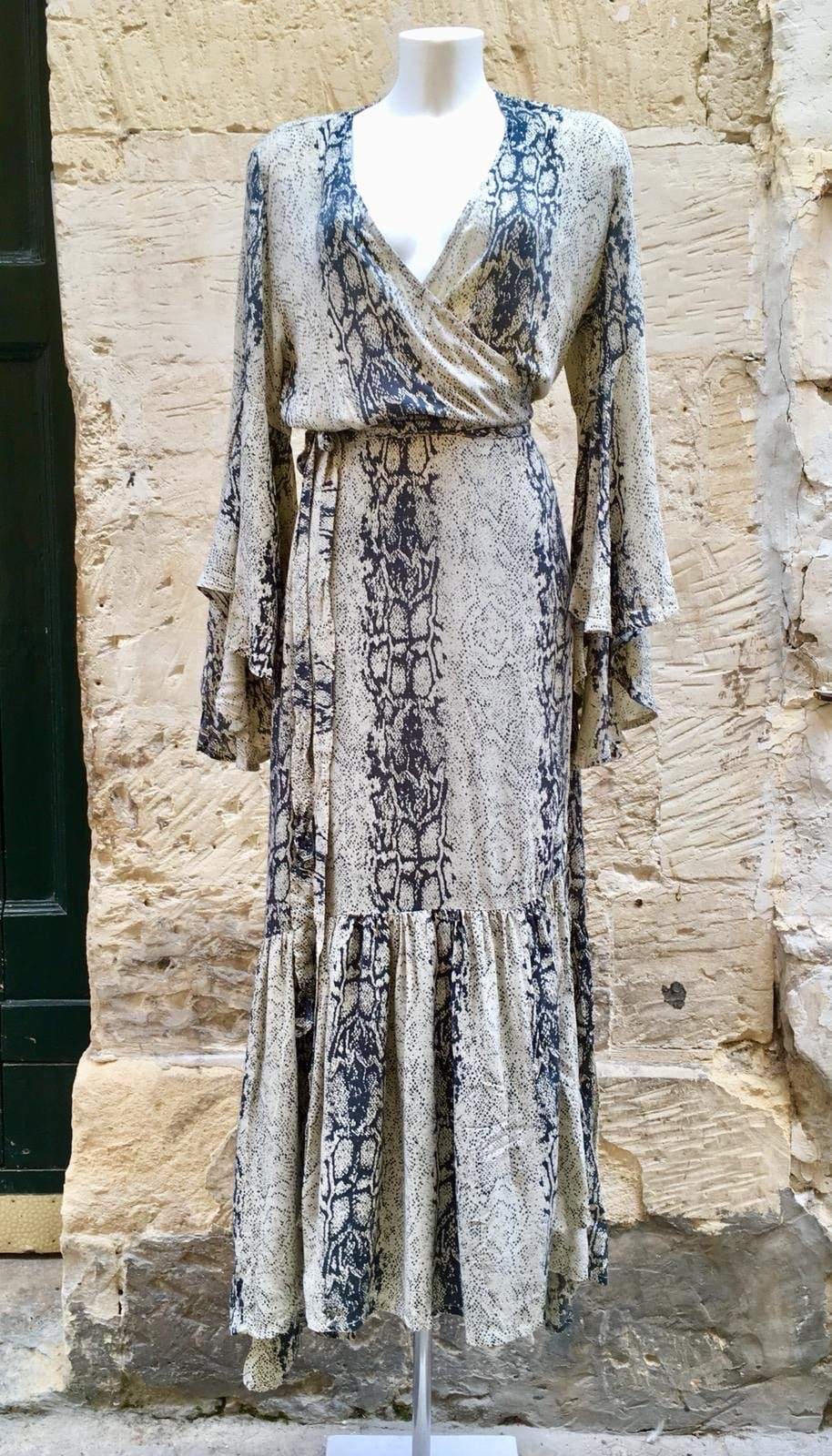 Vestito Kimono Megan Wrap - pitonato - Bijondo