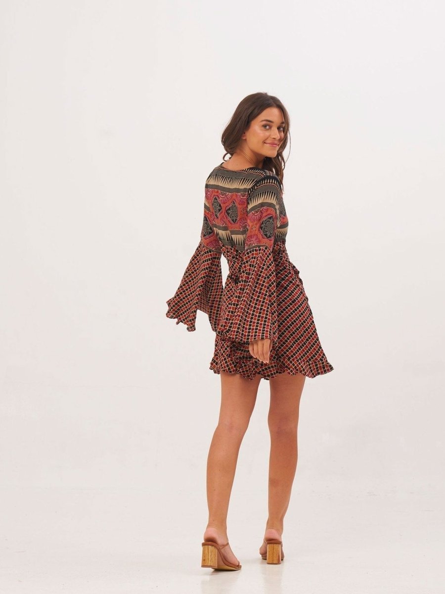 Vestito Kimono corto Margherita - nero - Bijondo