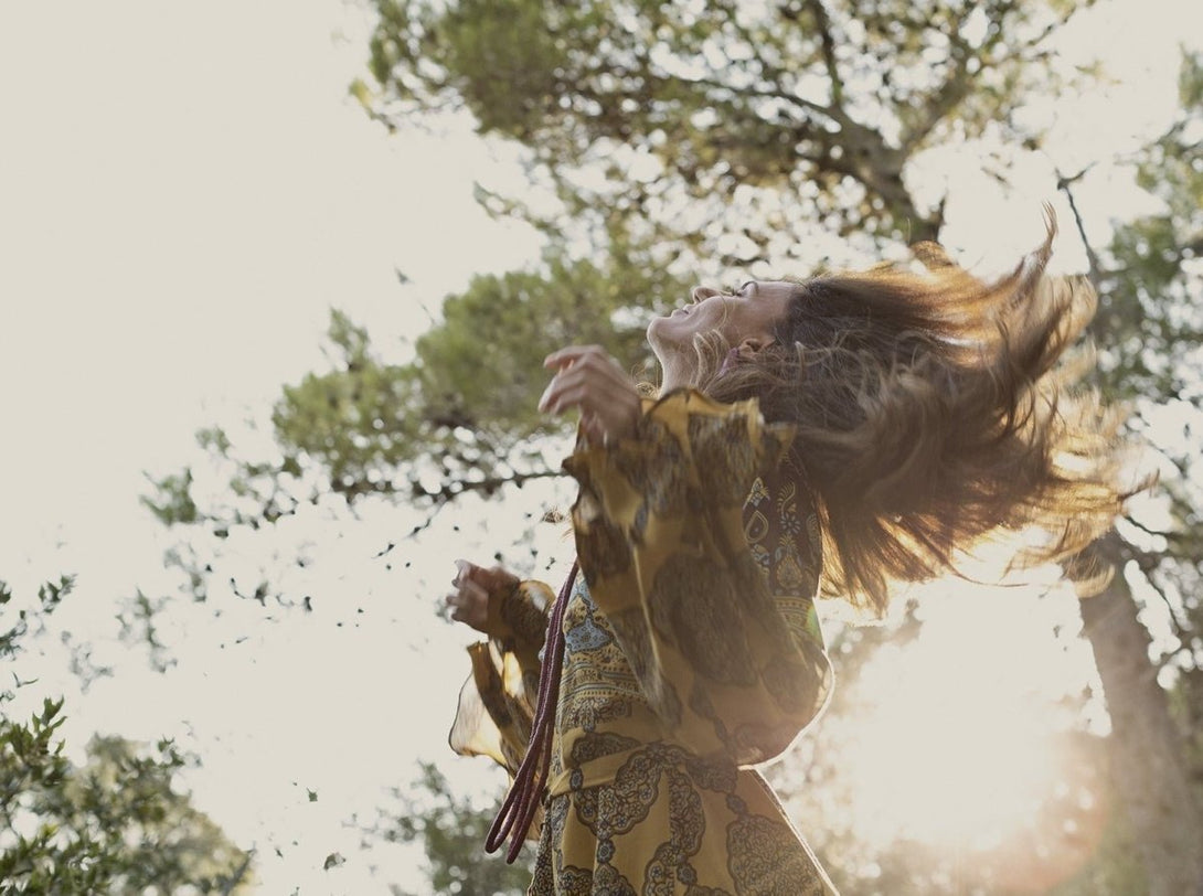 Vestito Kimono corto Margherita - arancione - Bijondo