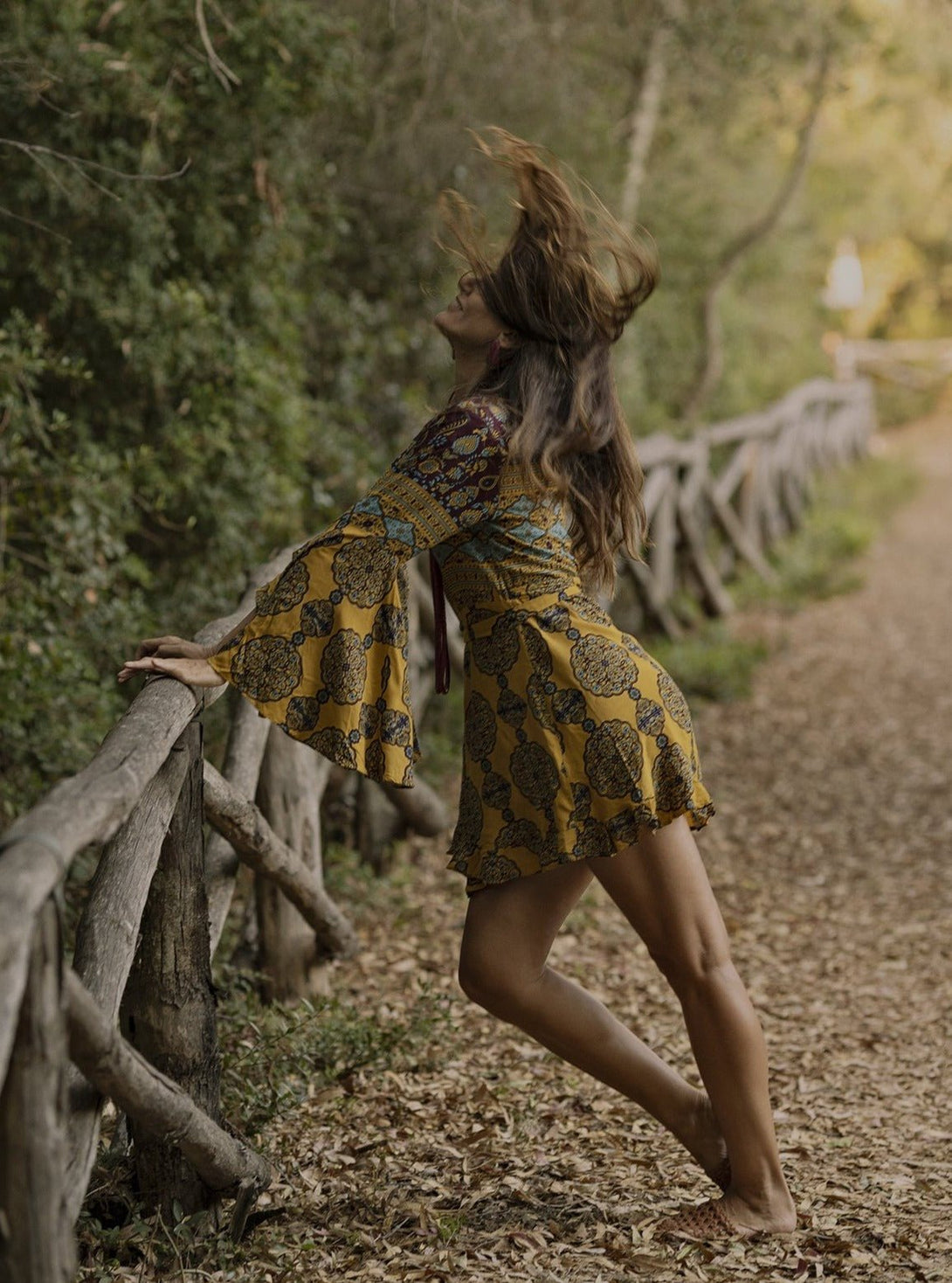 Vestito Kimono corto Margherita - celeste - Bijondo