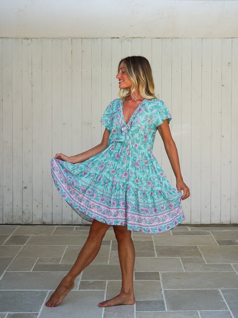 Vestito Laura - acquamarina - Bijondo