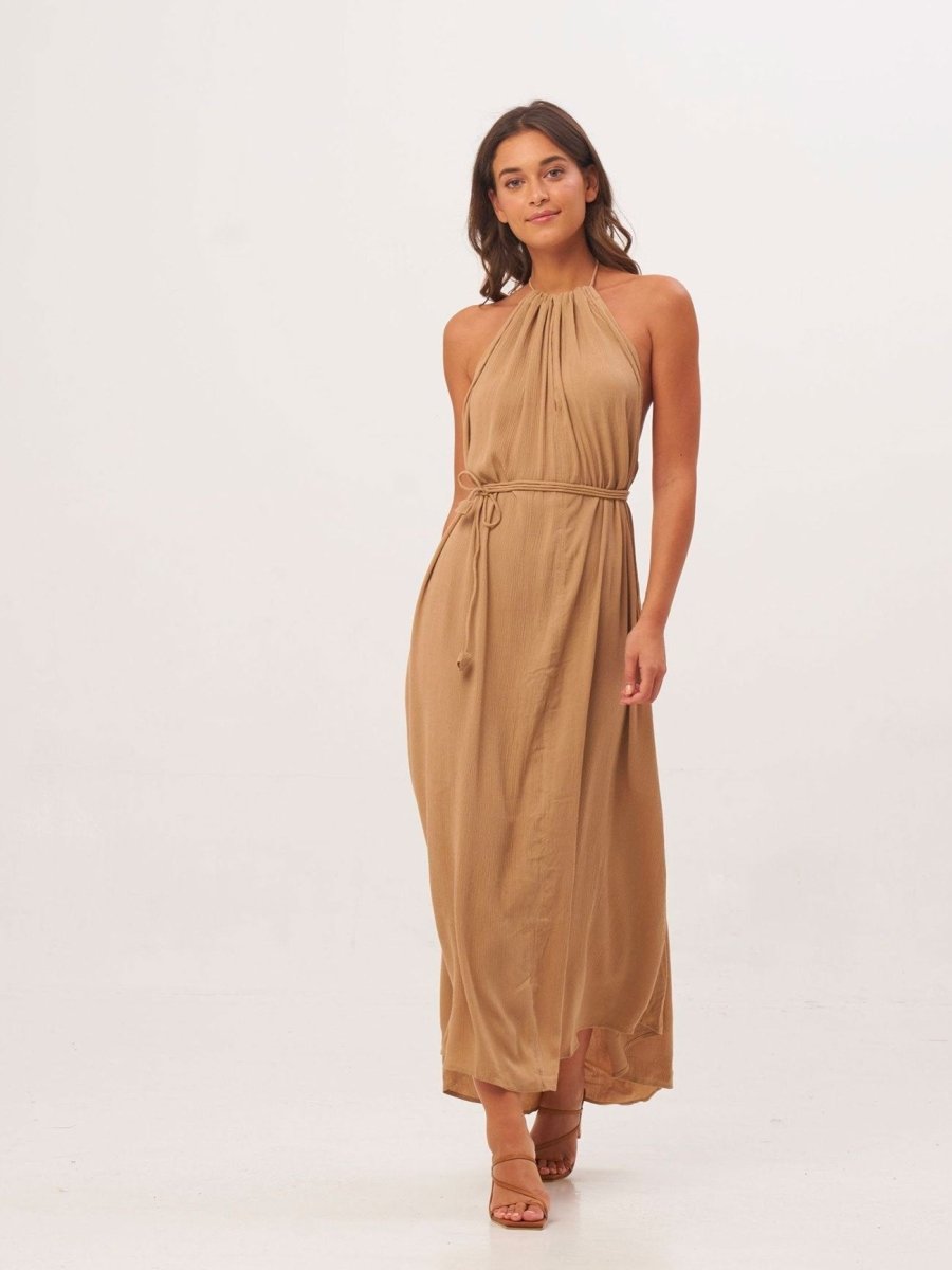 Vestito Lilith Open Back - sabbia - Bijondo