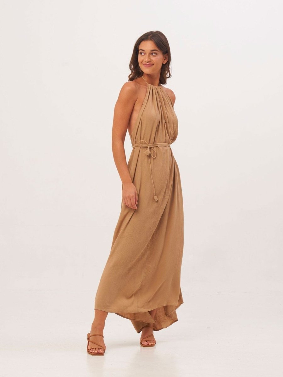 Vestito Lilith Open Back - sabbia - Bijondo