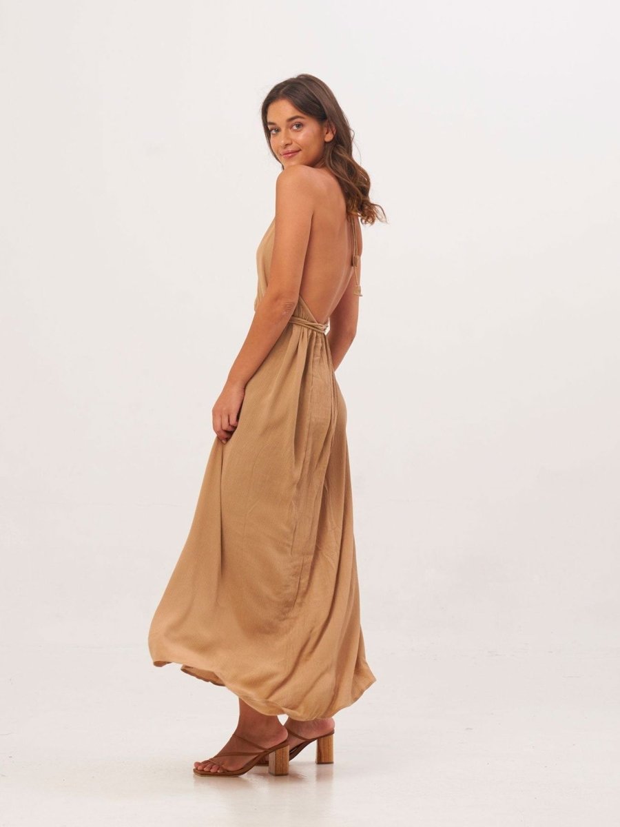 Vestito Lilith Open Back - sabbia - Bijondo