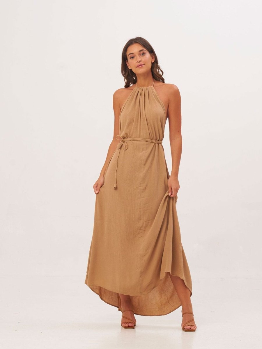 Vestito Lilith Open Back - sabbia - Bijondo