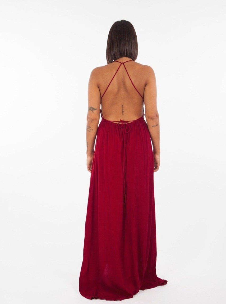 Vestito Lungo Angelica - rosso - Bijondo