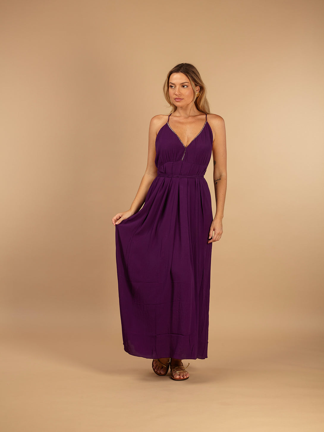 Vestito Lungo Angelica-Vestito-Bijondo-viola-S-M-Bijondo