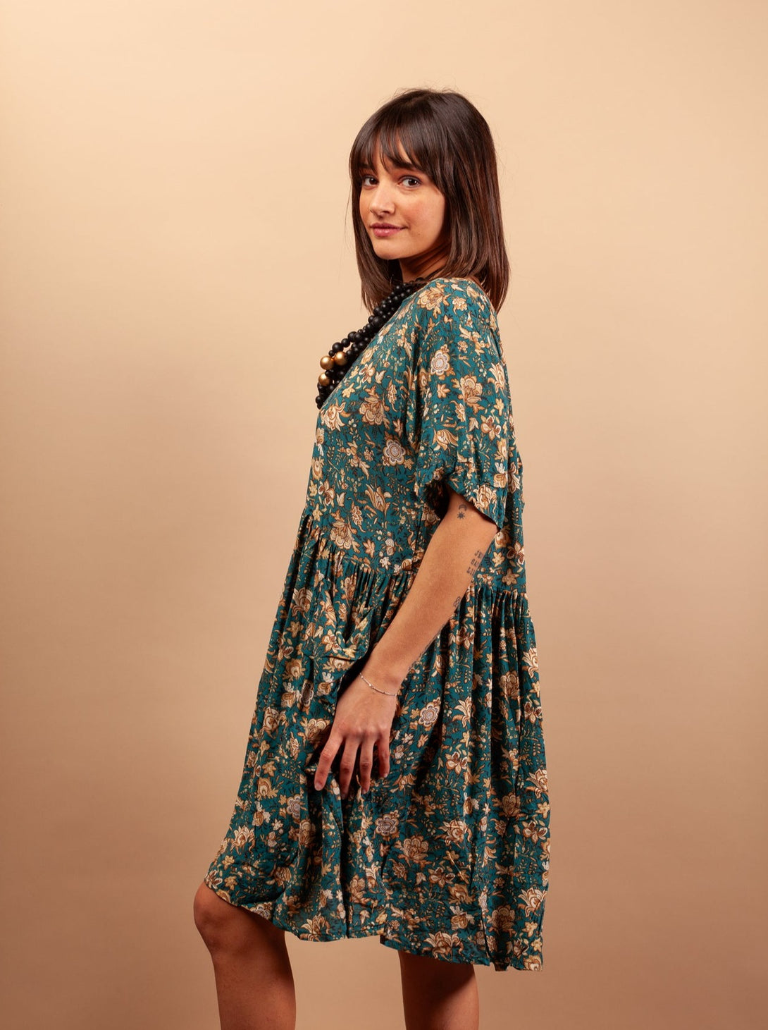 Vestito Mahoti corto rayon-Vestito-Bijondo-Bijondo