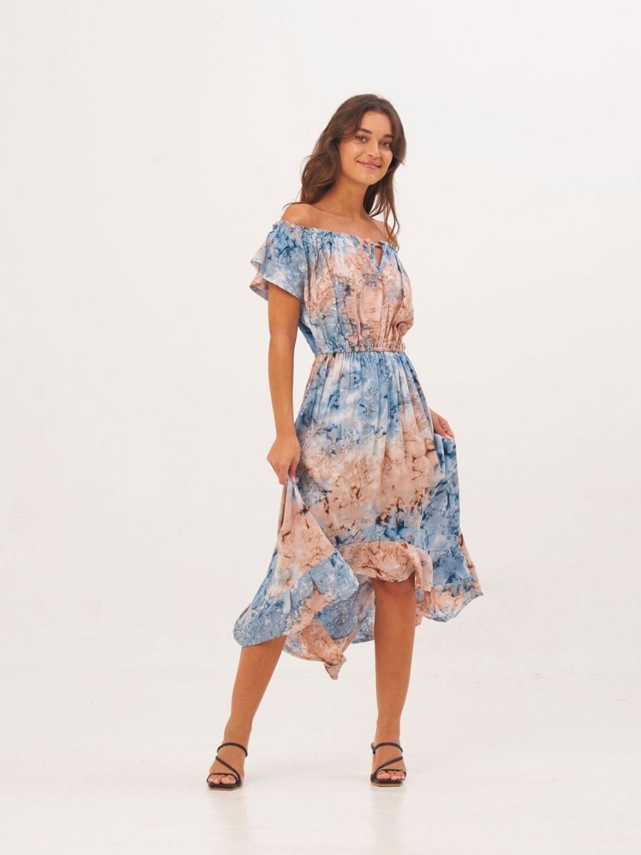 Vestito Mila Tie Dye - rosa - Bijondo