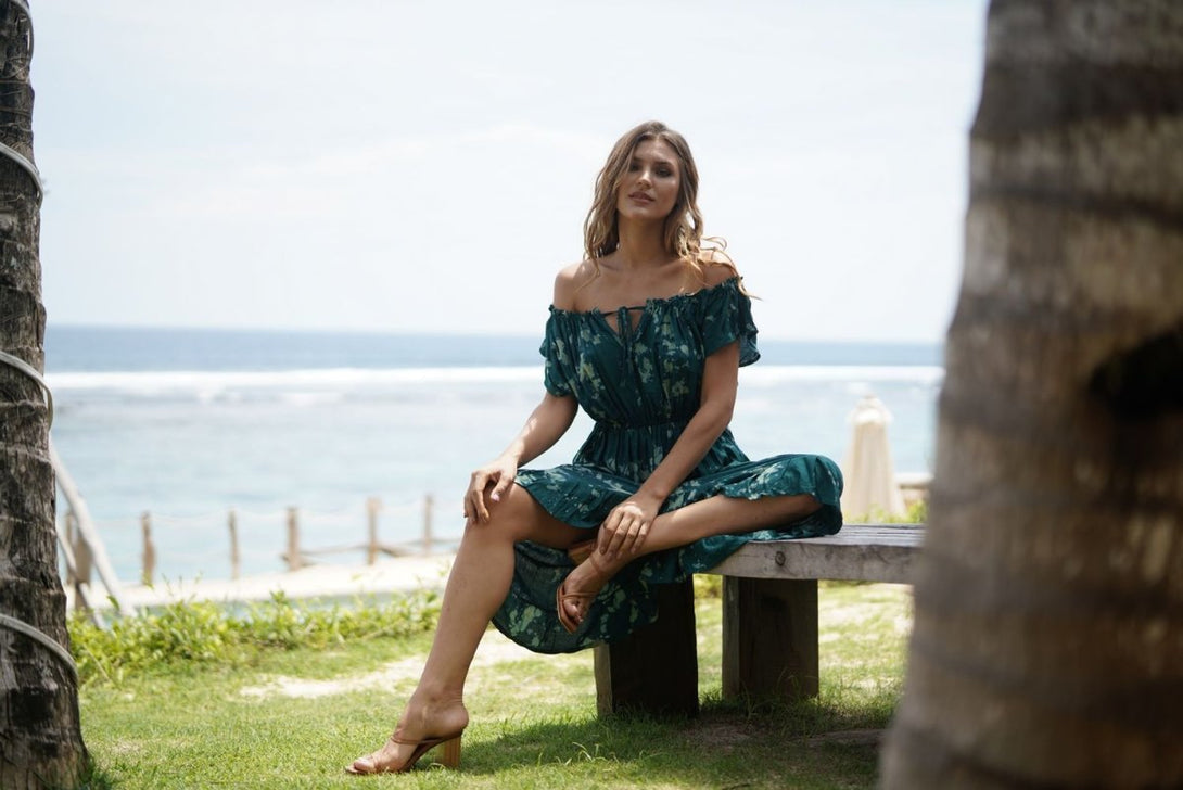 Vestito Mila Tie Dye - verde - Bijondo