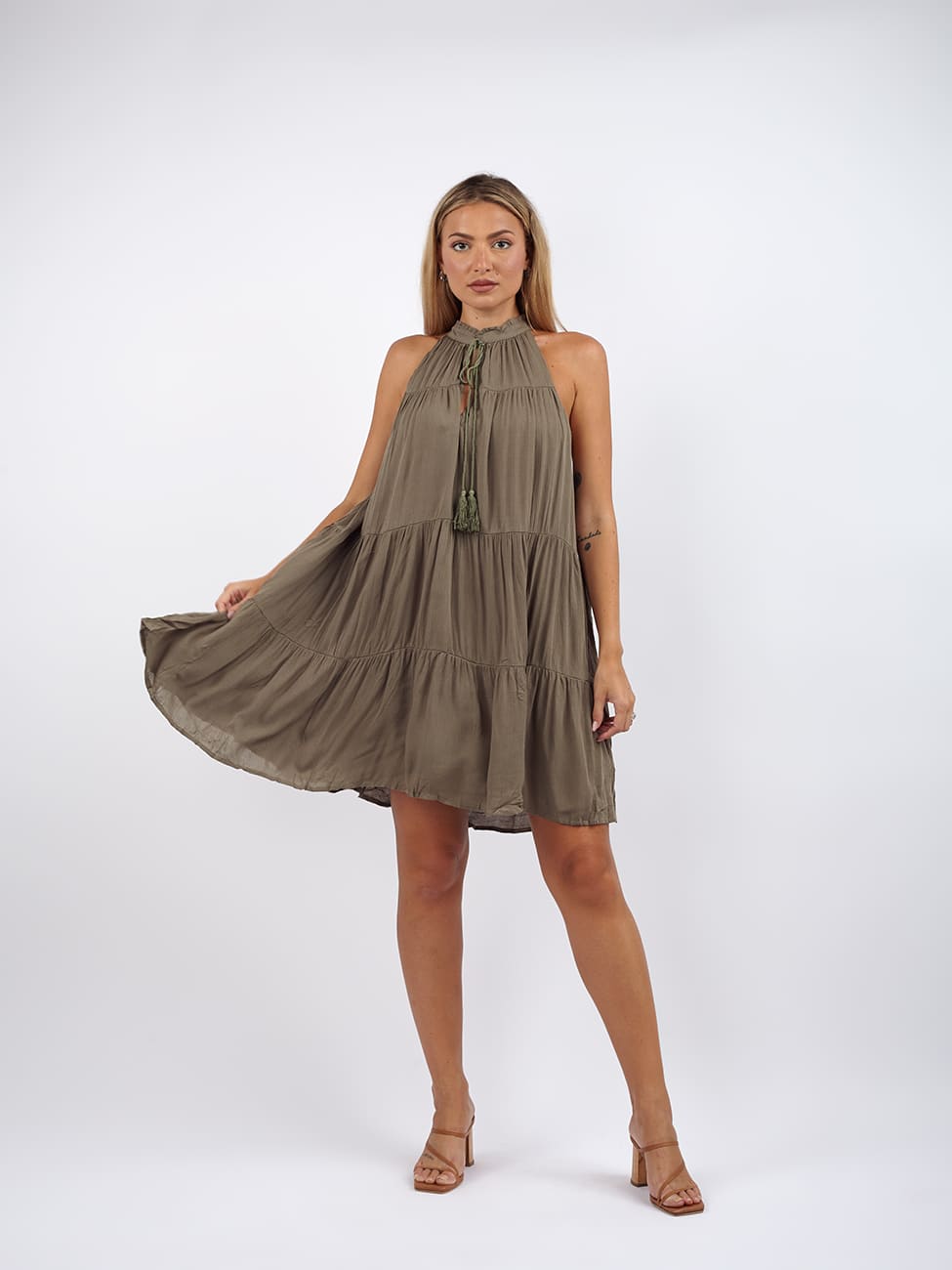 Vestito Mini Lola - verde - Bijondo