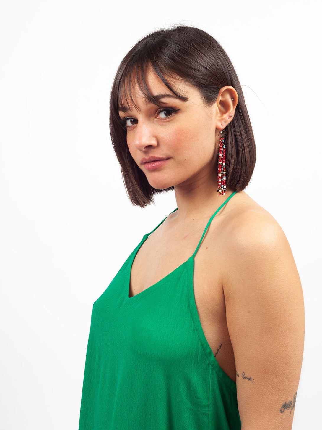 Vestito Mogil corto-celeste-Bijondo