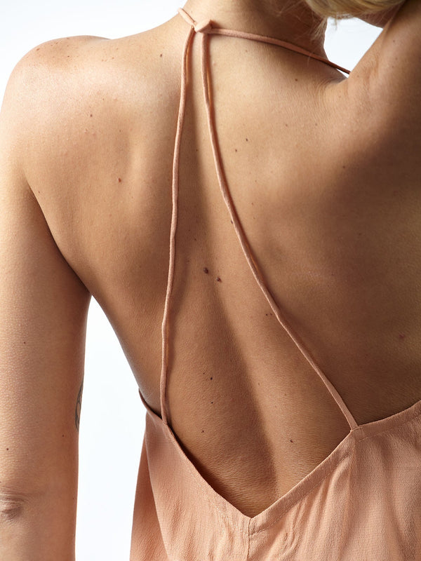 Vestito Mogil corto-celeste-Bijondo