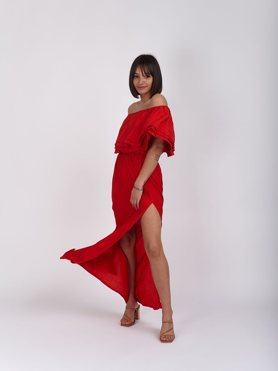 Vestito Polly - rosso - Bijondo