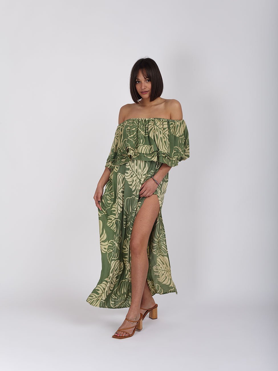 Vestito Polly - verde - Bijondo