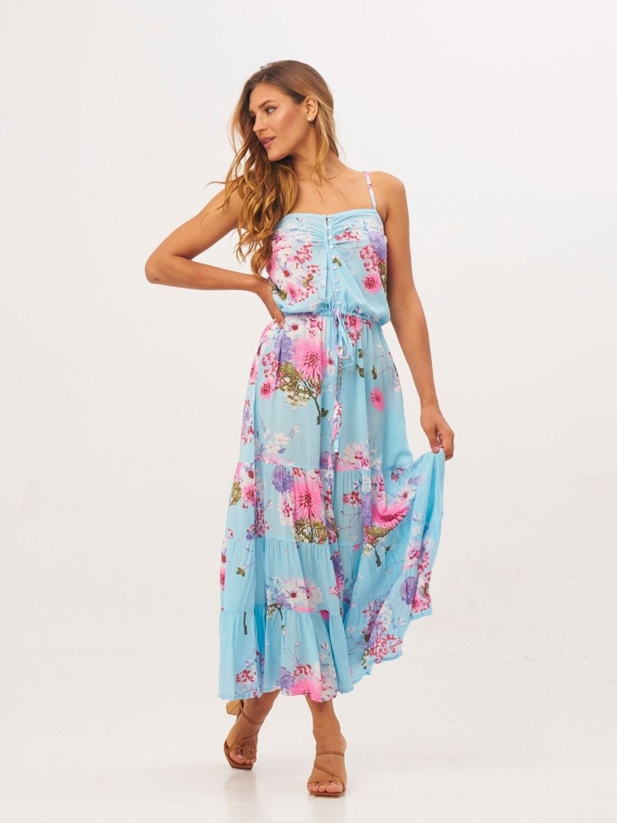 Vestito Rachele - celeste - Bijondo