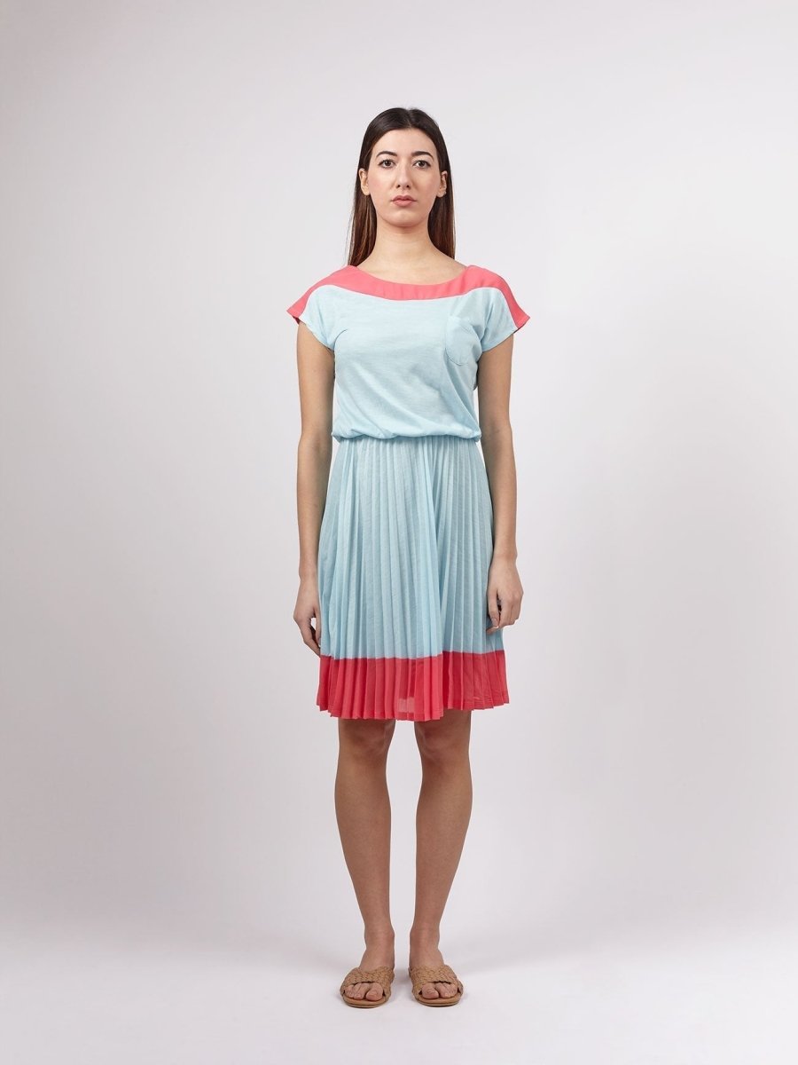 Vestito Sakura - blu polvere - Bijondo