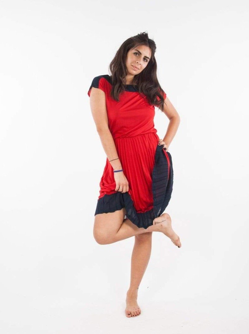 Vestito Sakura - rosso - Bijondo