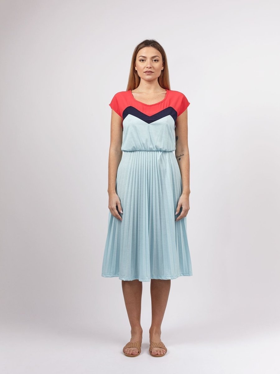 Vestito Samaria - blu polvere - Bijondo