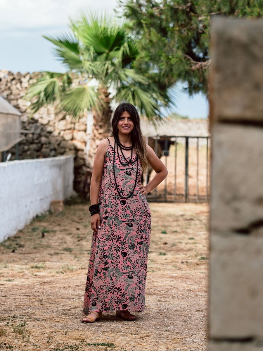 Vestito Seta Belen - rosa - Bijondo