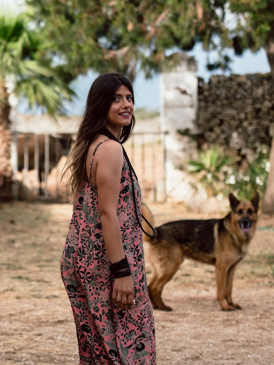 Vestito Seta Belen - verde - Bijondo