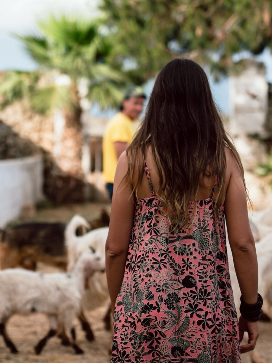 Vestito Seta Belen - rosa - Bijondo