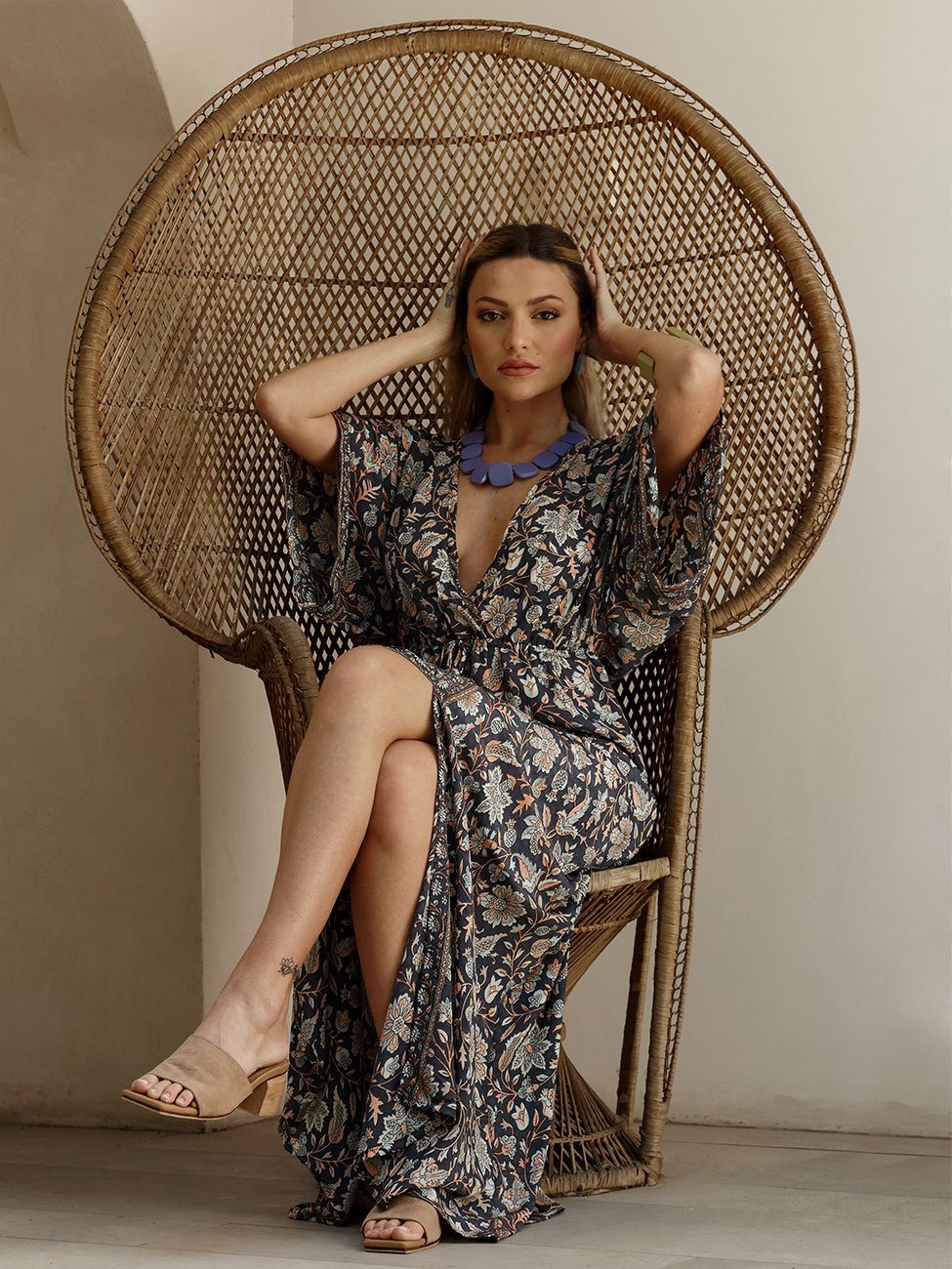 Vestito Seta Marigold - verde - Bijondo