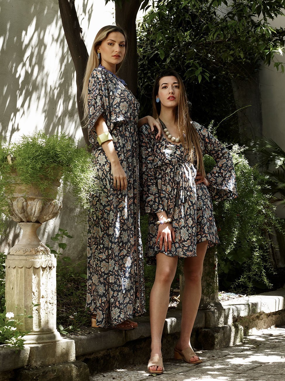 Vestito Seta Marigold - verde - Bijondo