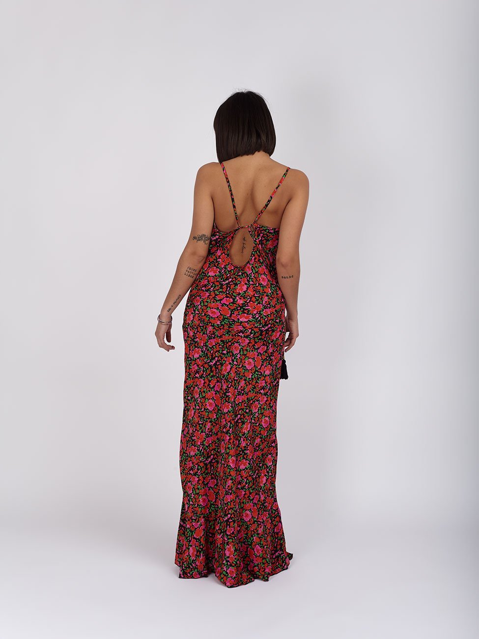 Vestito Seta Phoenix - rosa - Bijondo