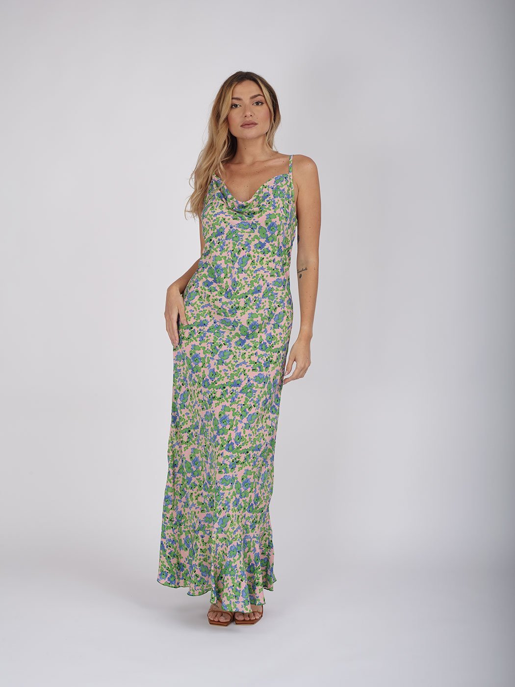 Vestito Seta Phoenix - rosa - Bijondo