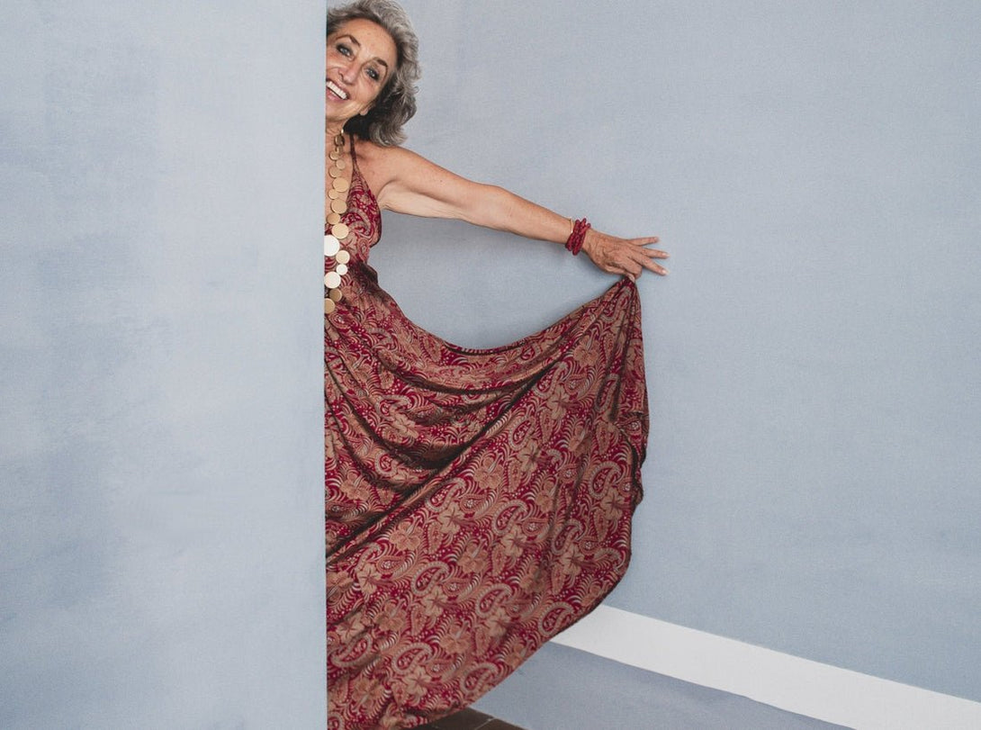 Vestito Seta Ramiza - rosso - Bijondo