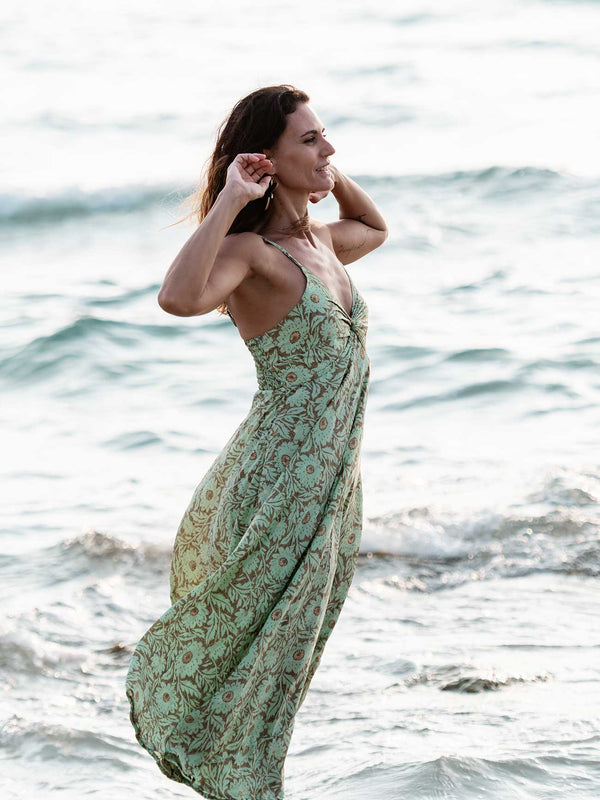 Vestito Seta Sylvie metallic-Vestito-WhyY-Verde-S-M-Bijondo