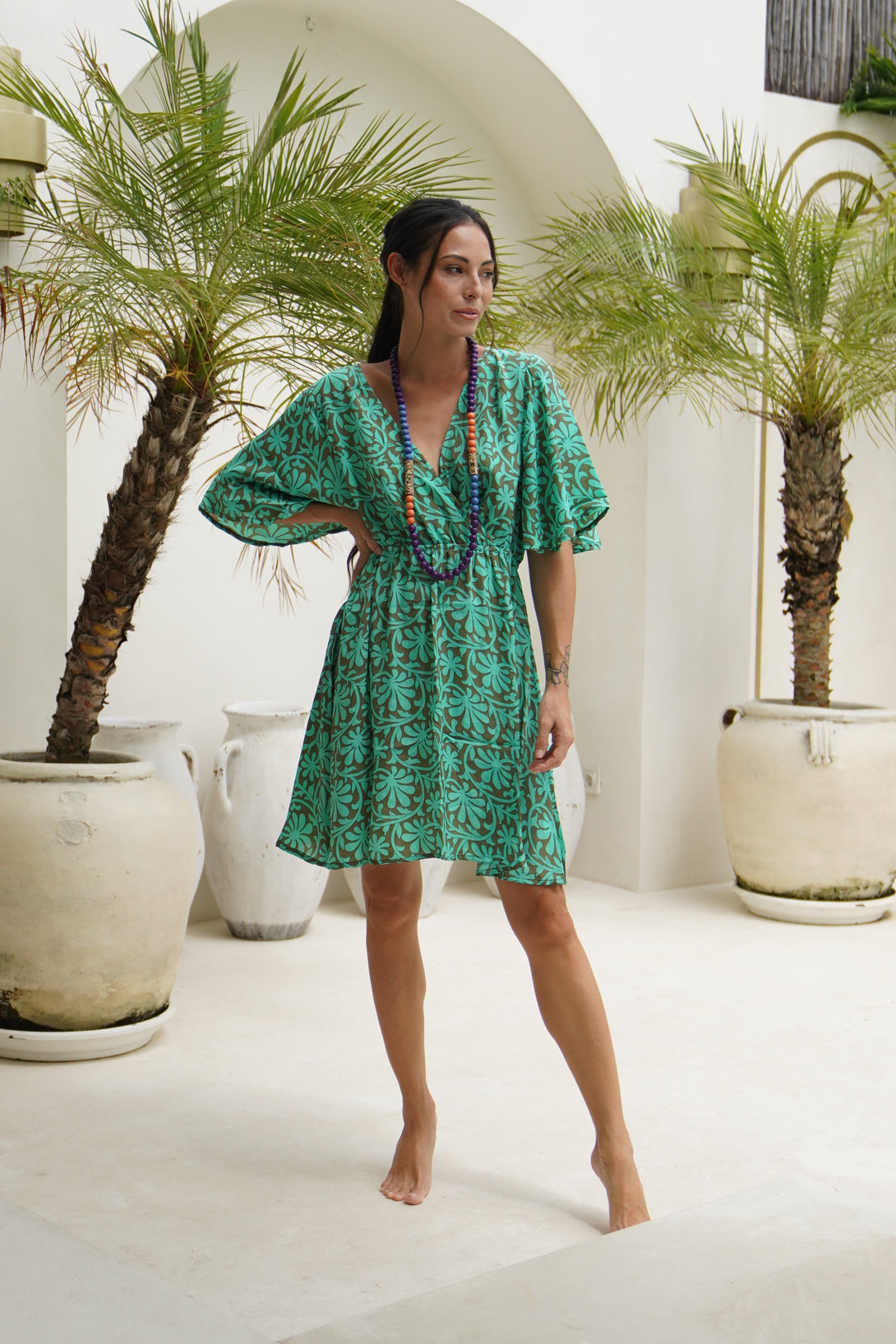 Vestito Seta Talia-rosso-Bijondo