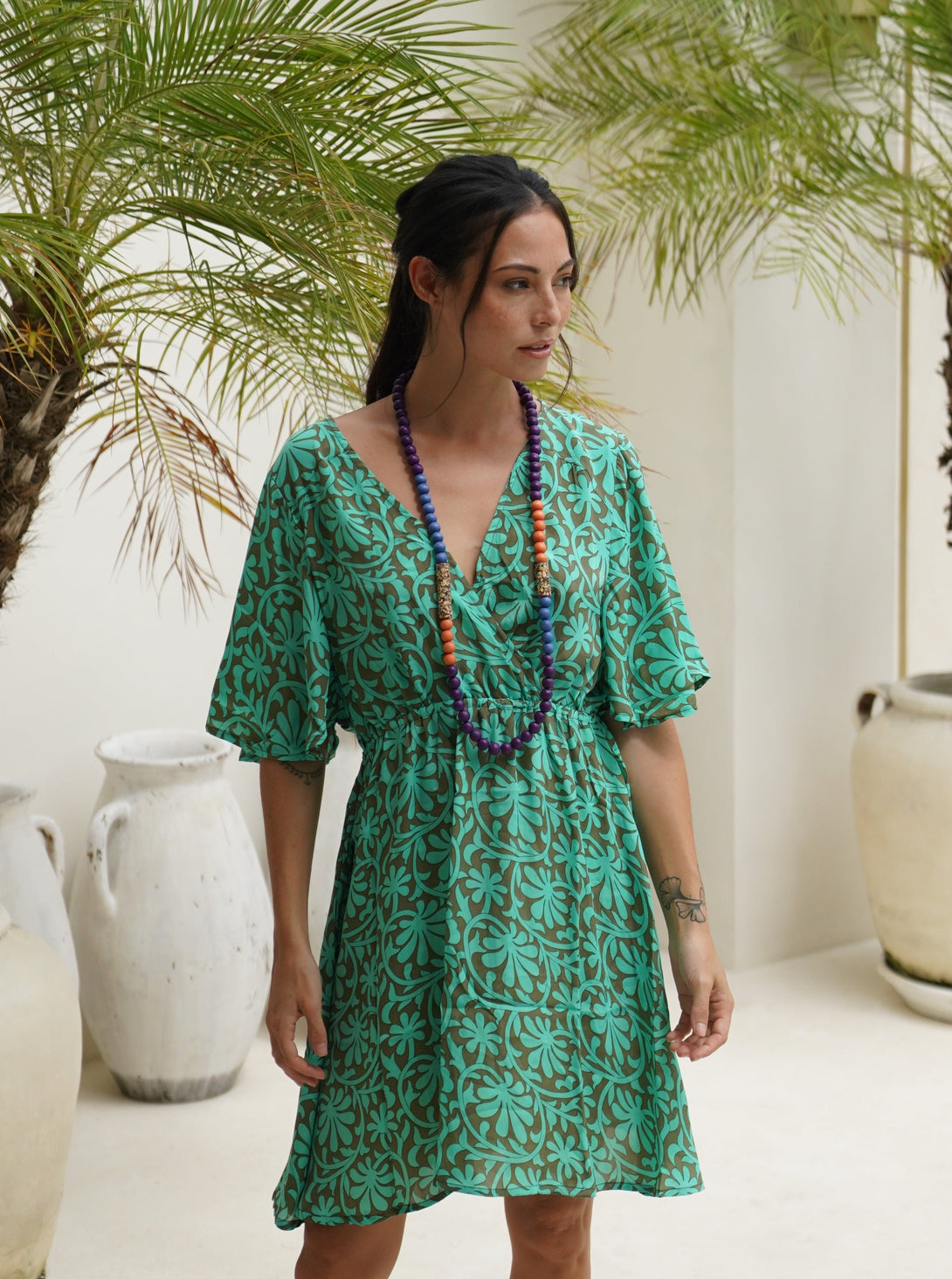 Vestito Seta Talia-rosso-Bijondo